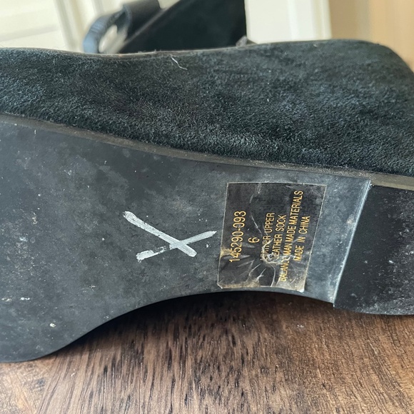 Vintage Colin Stuart Victorias Secret Leather Sandals Wedges Heels Platforms 6 - Picture 5 of 5